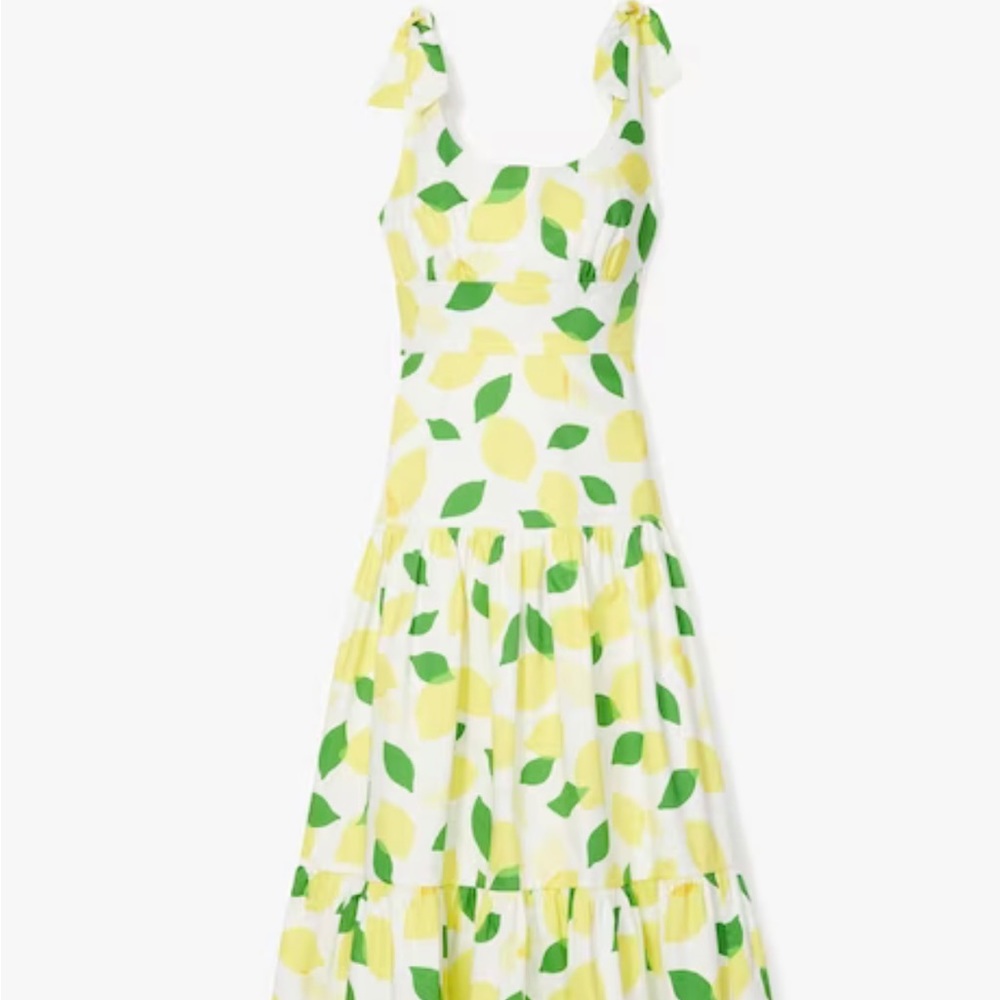 Lemon Toss Tiered Maxi Dress